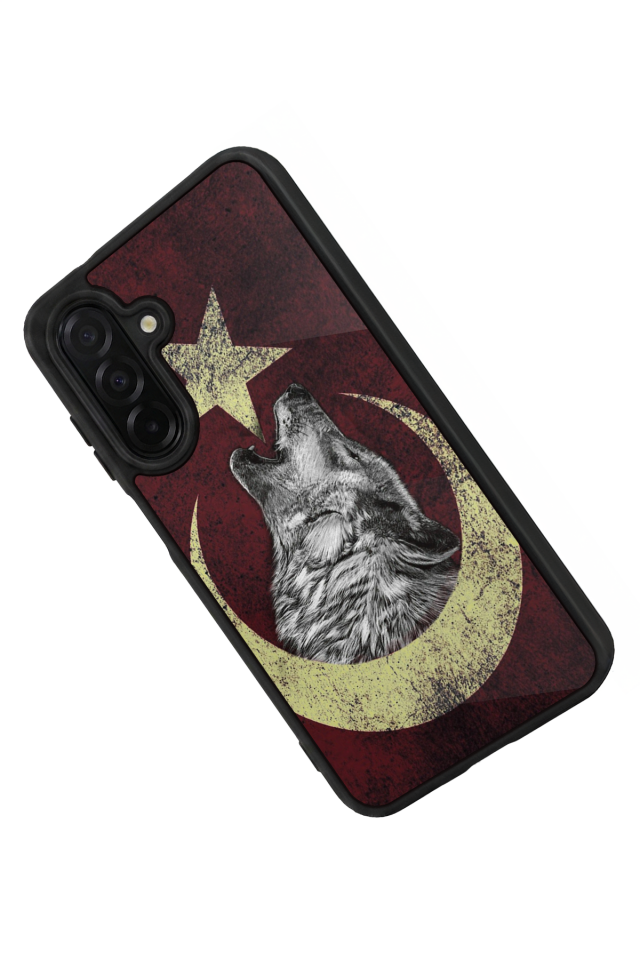 Samsung Galaxy A36 Uyumlu Bozkurt Tasarımlı Glossy Premium Kılıf