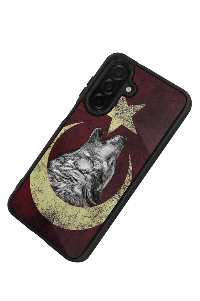 Samsung Galaxy A36 Uyumlu Bozkurt Tasarımlı Glossy Premium Kılıf