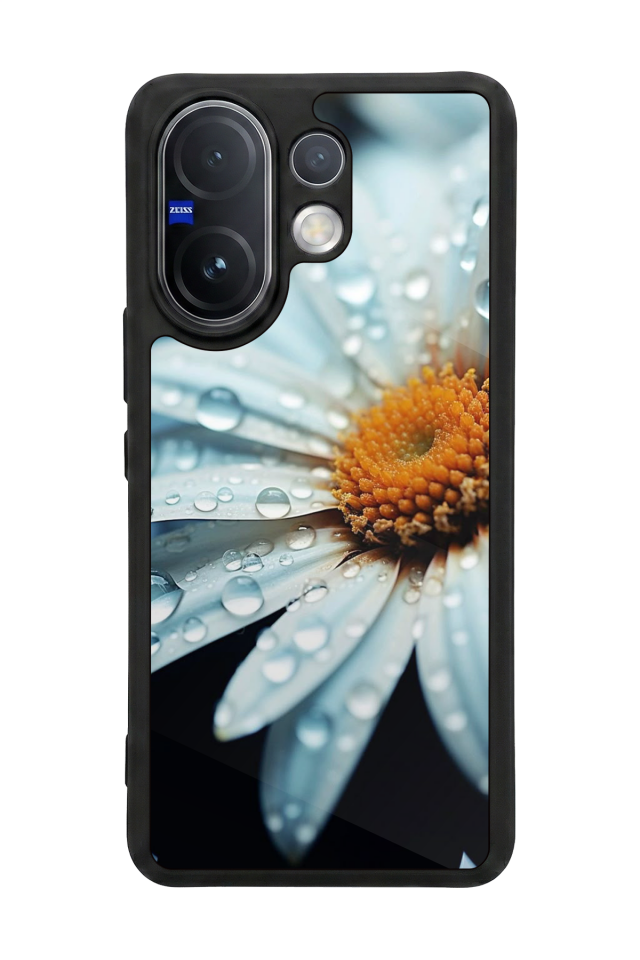 Vivo V60 Uyumlu Cicek Tasarımlı Glossy Premium Kılıf