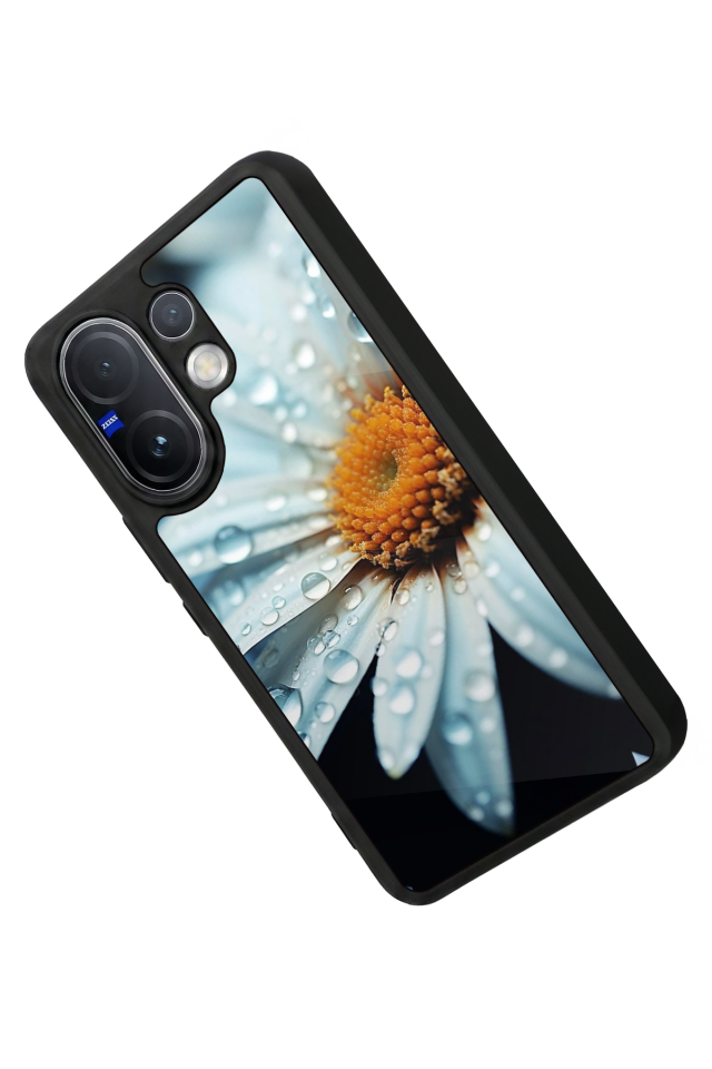 Vivo V60 Uyumlu Cicek Tasarımlı Glossy Premium Kılıf