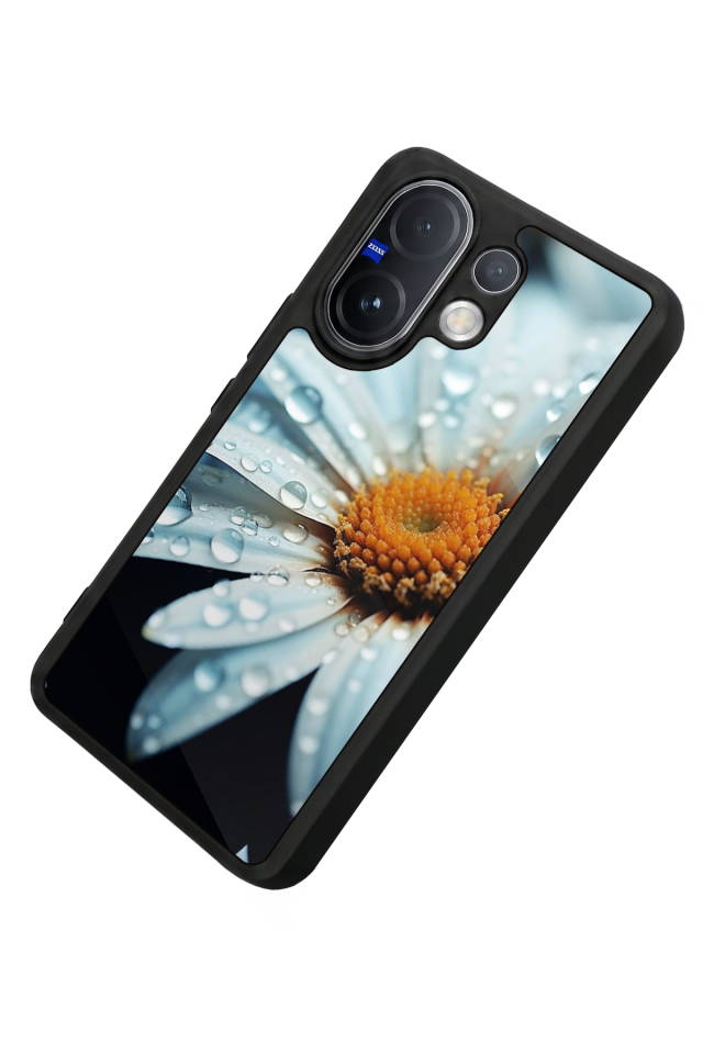 Vivo V60 Uyumlu Cicek Tasarımlı Glossy Premium Kılıf