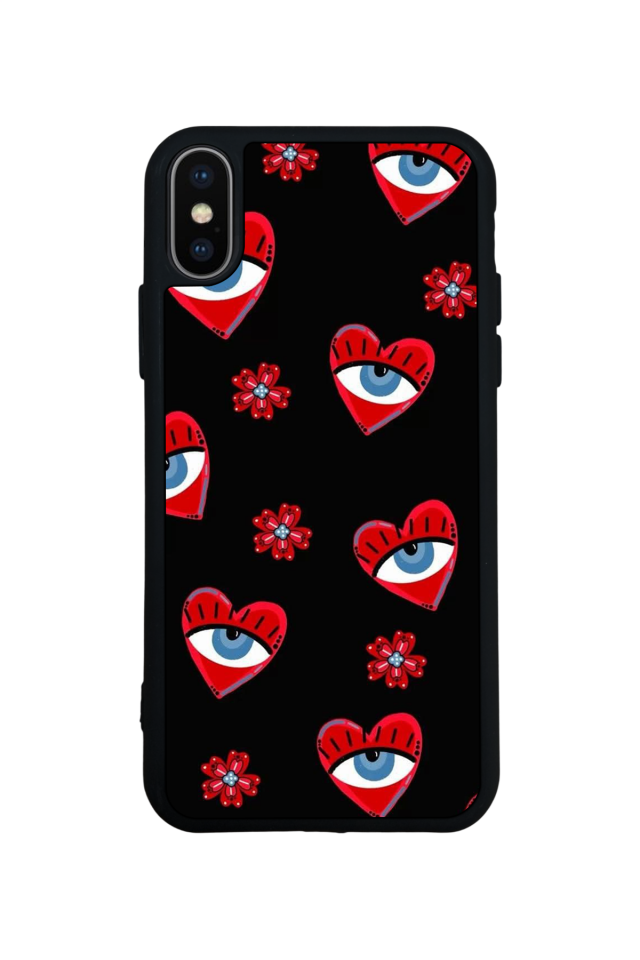 iPhone X/ XS Uyumlu Göz Tasarımlı Glossy Premium Kılıf