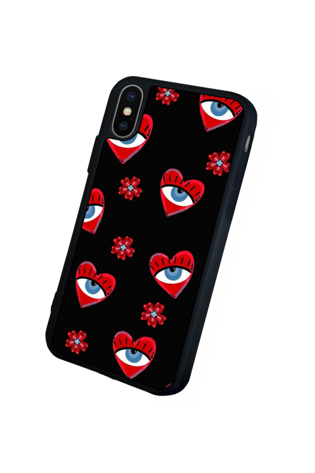 iPhone X/ XS Uyumlu Göz Tasarımlı Glossy Premium Kılıf