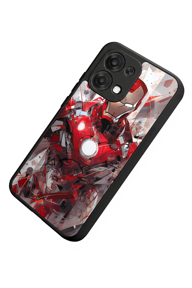 Oppo A6 Pro Uyumlu Iron Man ( Demir Adam ) Tasarımlı Glossy Premium Kılıf
