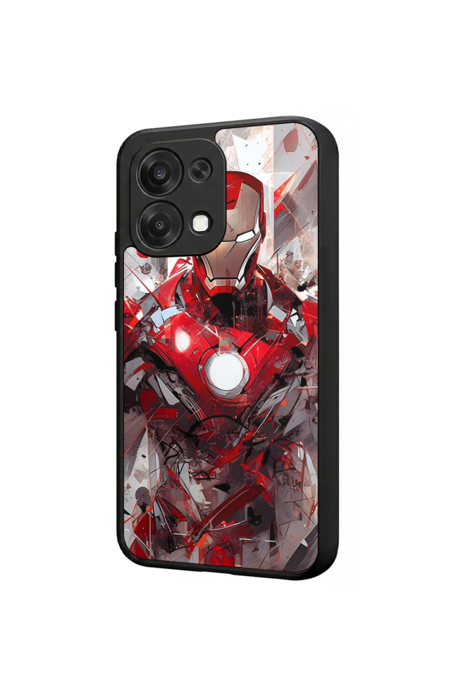 Oppo A6 Pro Uyumlu Iron Man ( Demir Adam ) Tasarımlı Glossy Premium Kılıf