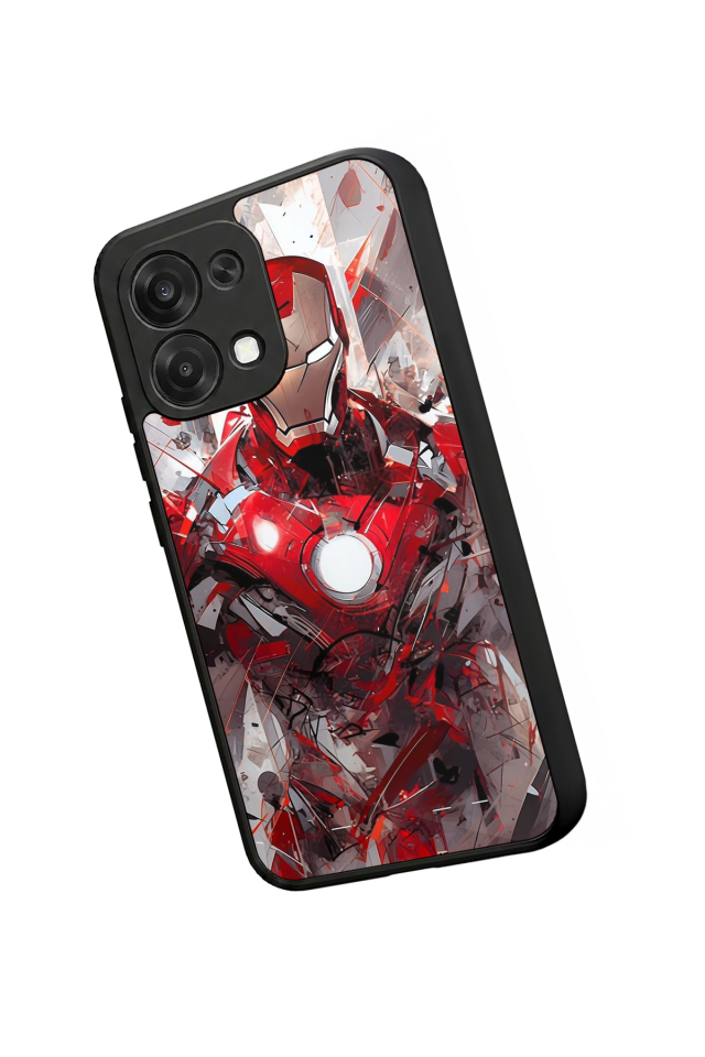 Oppo A6 Pro Uyumlu Iron Man ( Demir Adam ) Tasarımlı Glossy Premium Kılıf