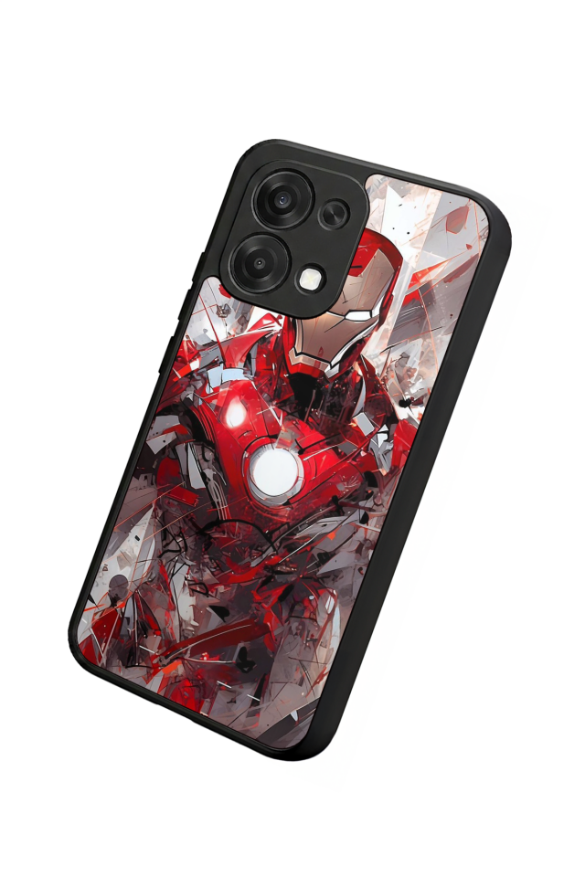 Oppo A6 Pro Uyumlu Iron Man ( Demir Adam ) Tasarımlı Glossy Premium Kılıf