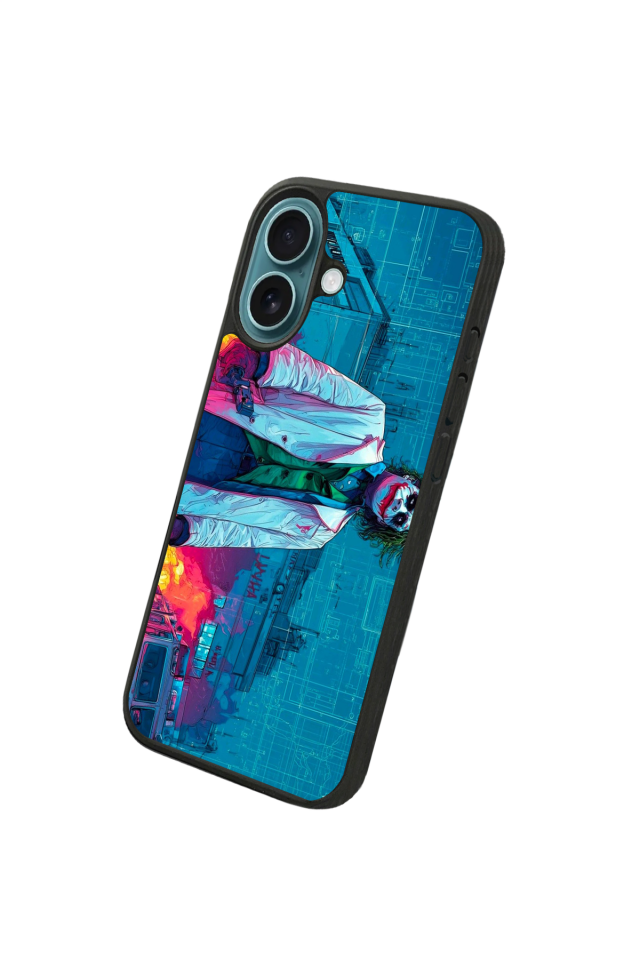iPhone 16 Uyumlu Joker Tasarımlı Glossy Premium Kılıf