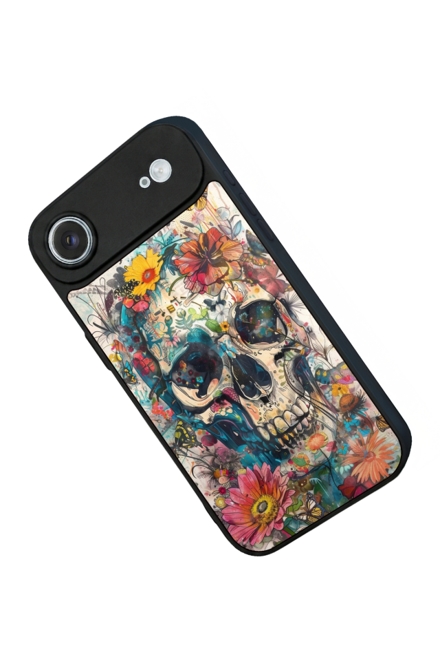 iPhone 17 Air Uyumlu KuruKafa Tasarımlı Glossy Premium Kılıf
