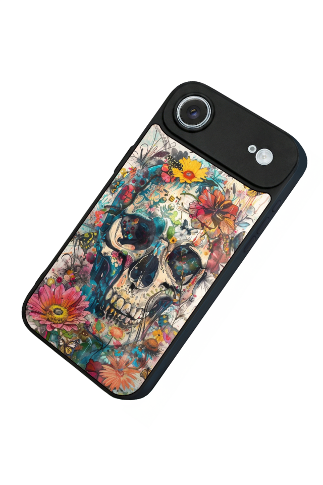 iPhone 17 Air Uyumlu KuruKafa Tasarımlı Glossy Premium Kılıf