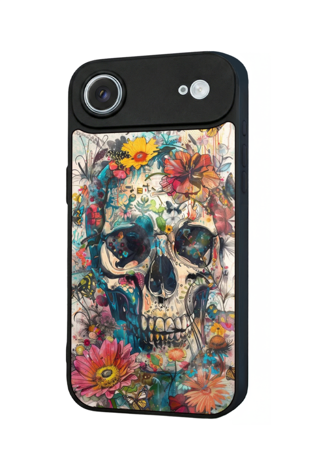 iPhone 17 Air Uyumlu KuruKafa Tasarımlı Glossy Premium Kılıf