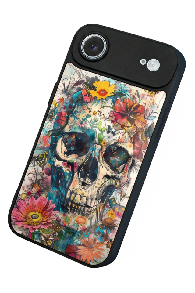 iPhone 17 Air Uyumlu KuruKafa Tasarımlı Glossy Premium Kılıf