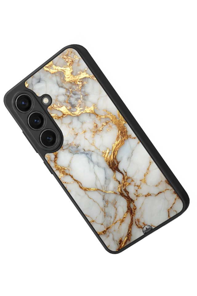 Samsung Galaxy S26 Uyumlu Mermer Marble Tasarımlı Glossy Premium Kılıf