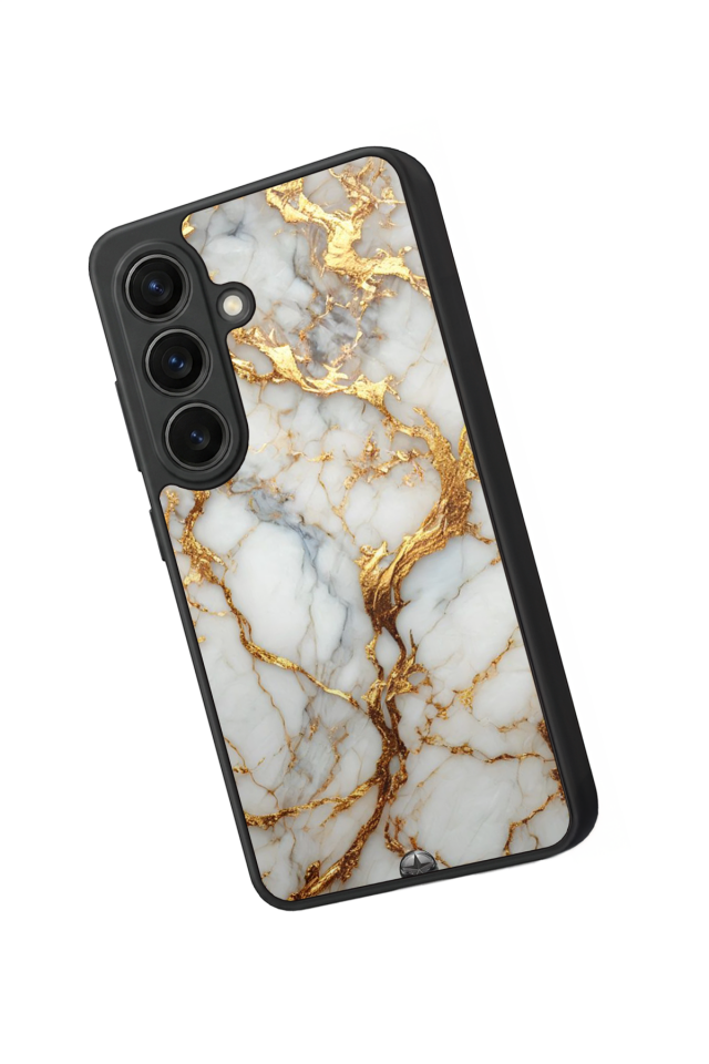 Samsung Galaxy S26 Uyumlu Mermer Marble Tasarımlı Glossy Premium Kılıf