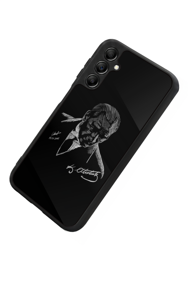 Samsung Galaxy A14 Uyumlu Mustafa Kemal Ataturk Tasarımlı Glossy Premium Kılıf