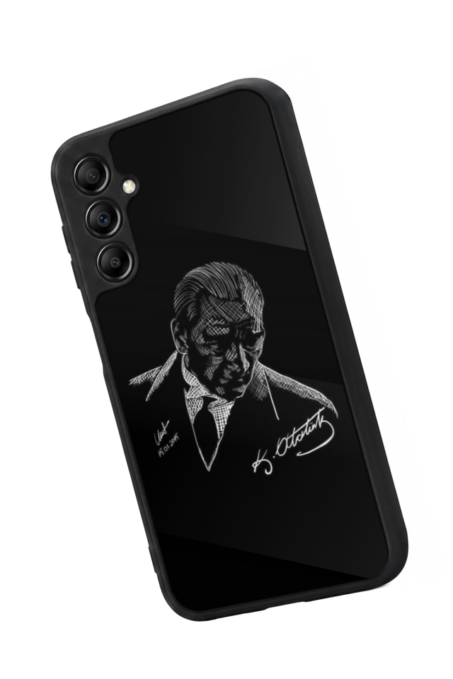 Samsung Galaxy A14 Uyumlu Mustafa Kemal Ataturk Tasarımlı Glossy Premium Kılıf