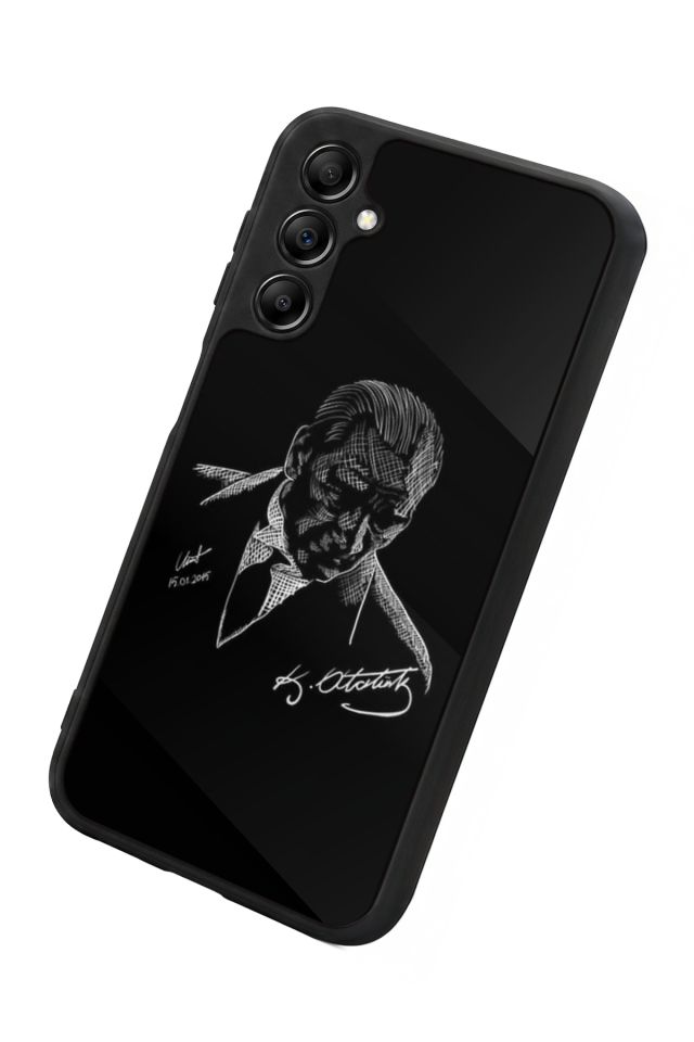 Samsung Galaxy A14 Uyumlu Mustafa Kemal Ataturk Tasarımlı Glossy Premium Kılıf