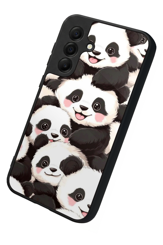 Samsung Galaxy A17 Uyumlu Panda Tasarımlı Glossy Premium Kılıf