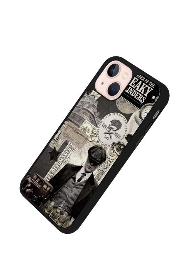 iPhone 13 Mini Uyumlu Peaky Blinders Tasarımlı Glossy Premium Kılıf