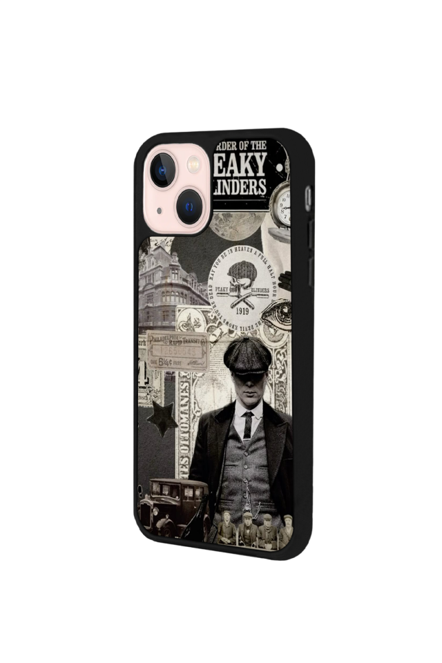 iPhone 13 Mini Uyumlu Peaky Blinders Tasarımlı Glossy Premium Kılıf