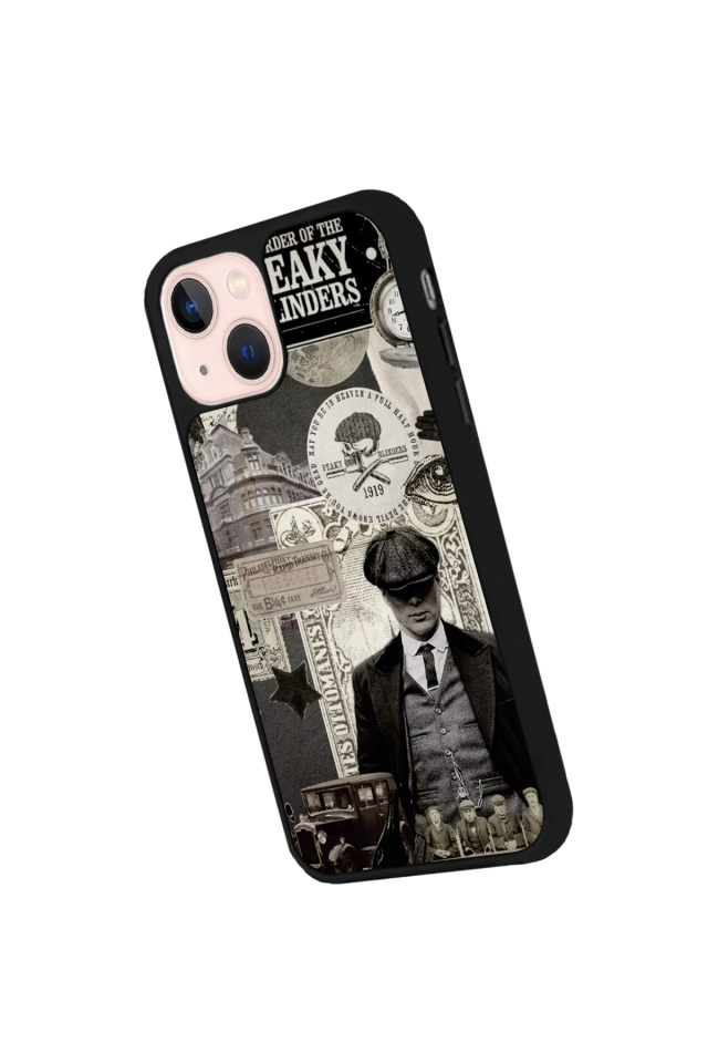iPhone 13 Mini Uyumlu Peaky Blinders Tasarımlı Glossy Premium Kılıf