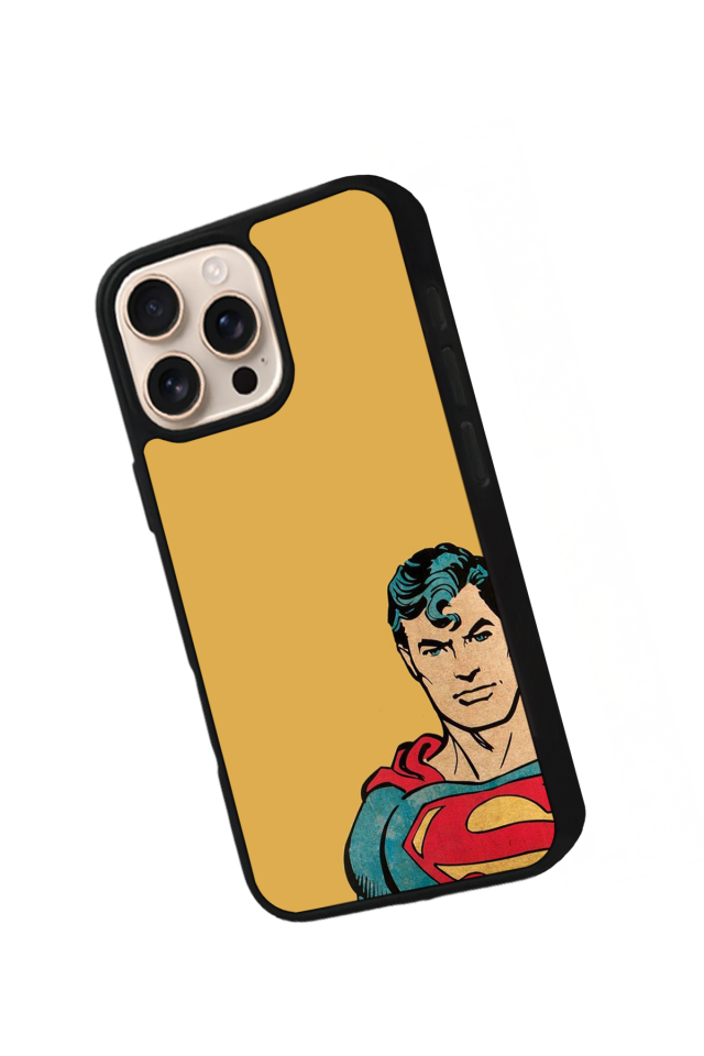 iPhone 15 Pro Uyumlu Superman Tasarımlı Glossy Premium Kılıf