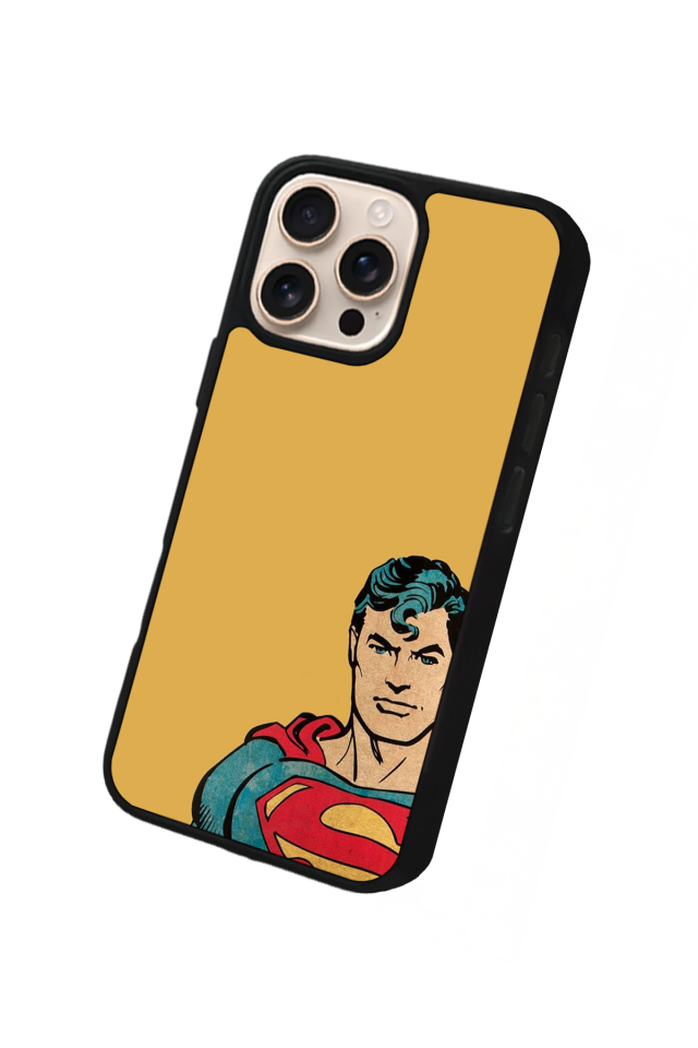 iPhone 15 Pro Uyumlu Superman Tasarımlı Glossy Premium Kılıf