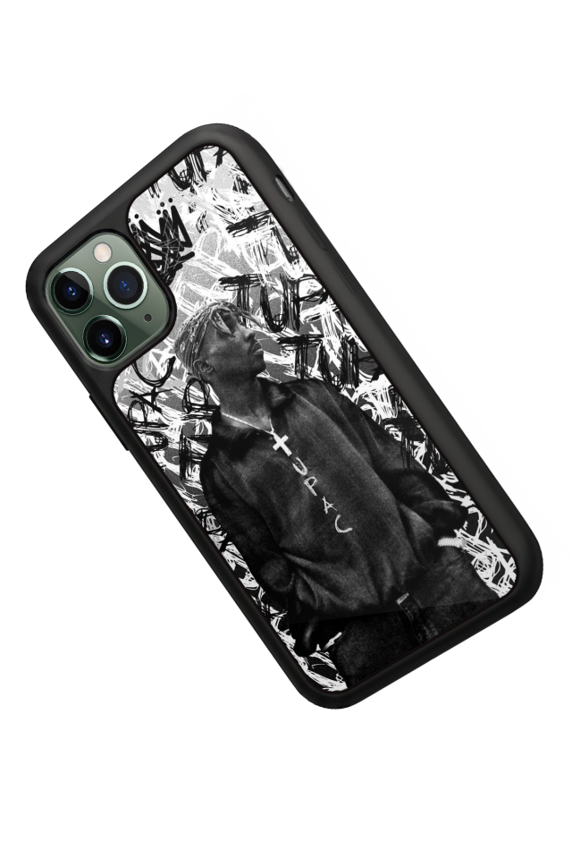 iPhone 11 Pro Max Uyumlu Tupac Tasarımlı Glossy Premium Kılıf