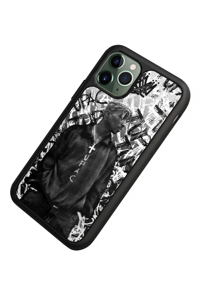 iPhone 11 Pro Max Uyumlu Tupac Tasarımlı Glossy Premium Kılıf
