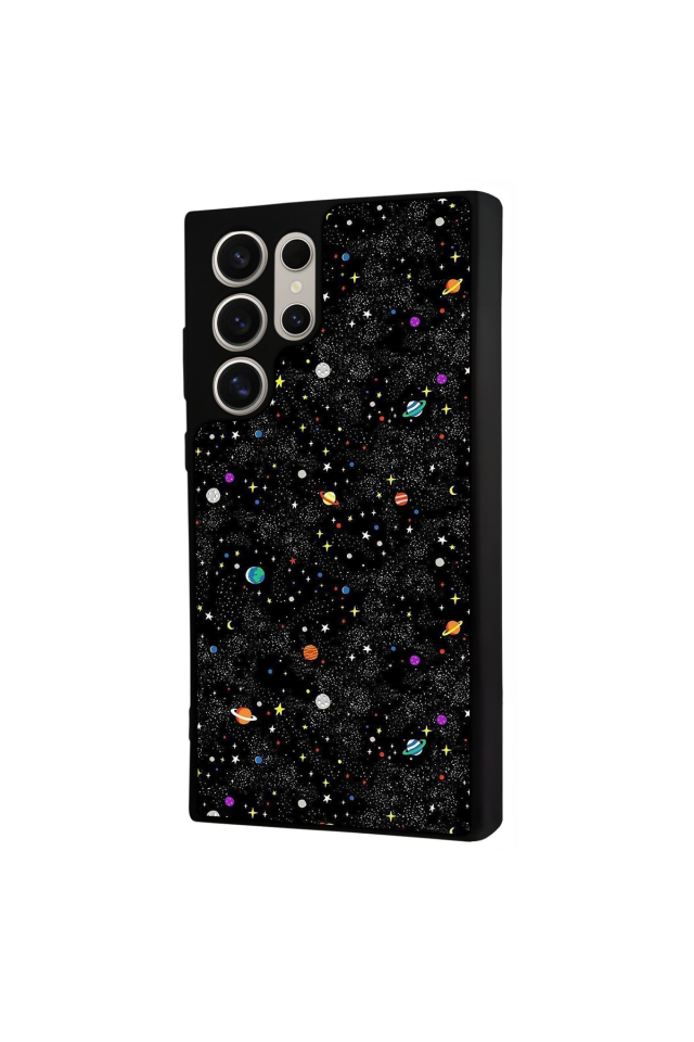 Samsung Galaxy S22 Ultra Uyumlu Uzay Tasarımlı Glossy Premium Kılıf