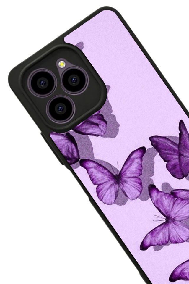 Omix X6 Uyumlu Kelebek Tasarımlı Glossy Premium Kılıf