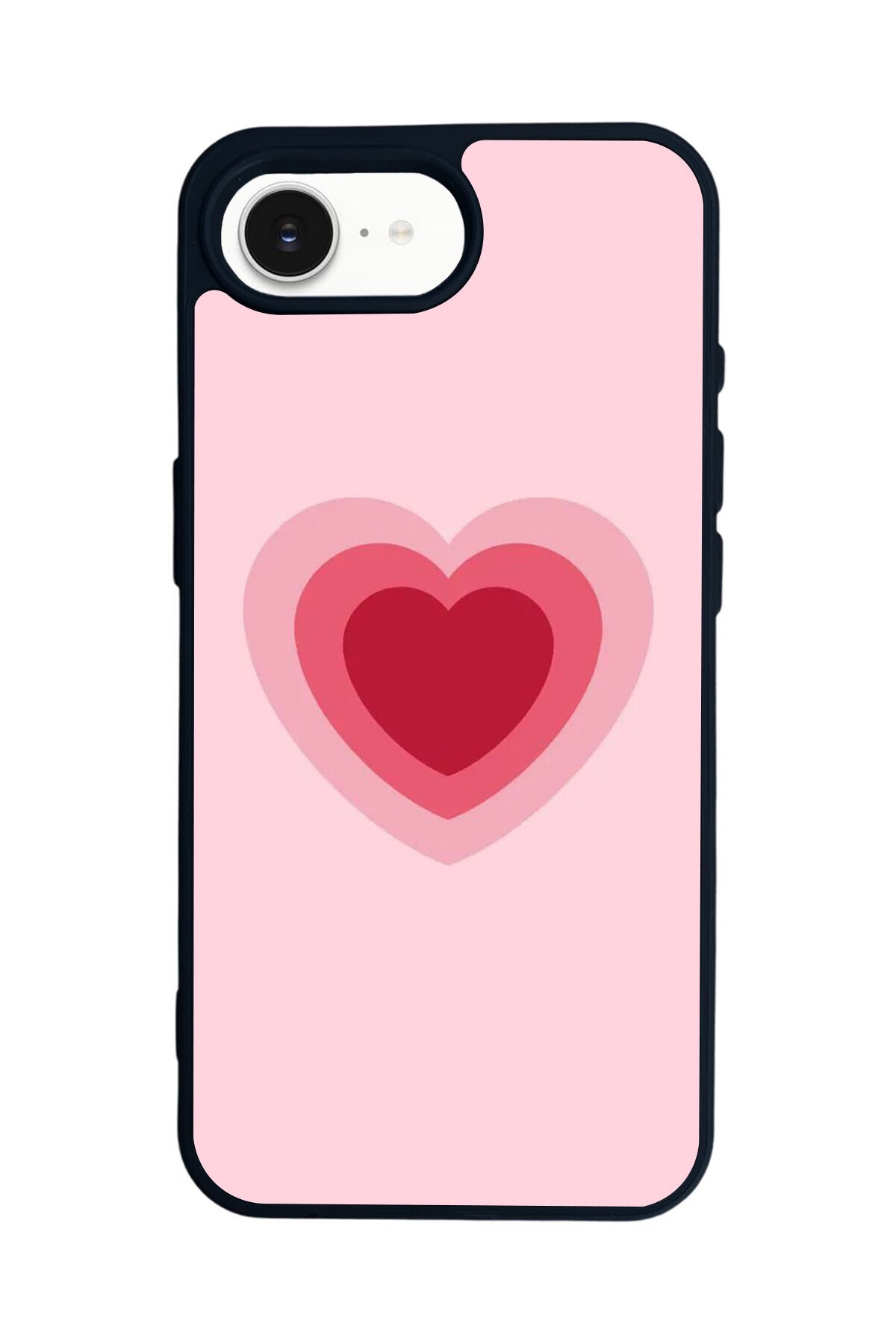 iPhone 16E Uyumlu Kalp Love Tasarımlı Glossy Premium Kılıf