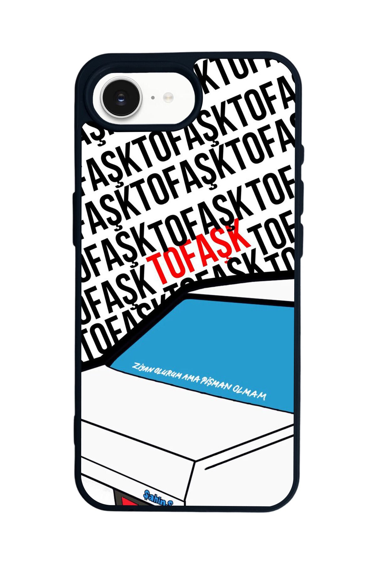 iPhone 16E Uyumlu Tofas Tasarımlı Glossy Premium Kılıf