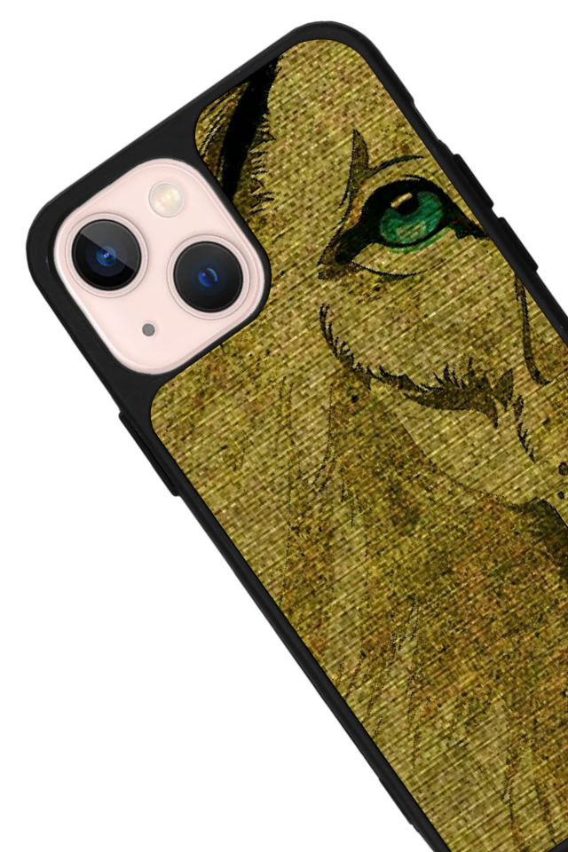 iPhone 13/14 Uyumlu Aslan Tasarımlı Glossy Premium Kılıf