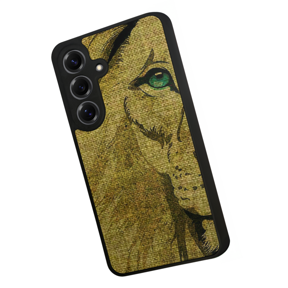 Samsung Galaxy S25 Uyumlu Aslan Tasarımlı Glossy Premium Kılıf