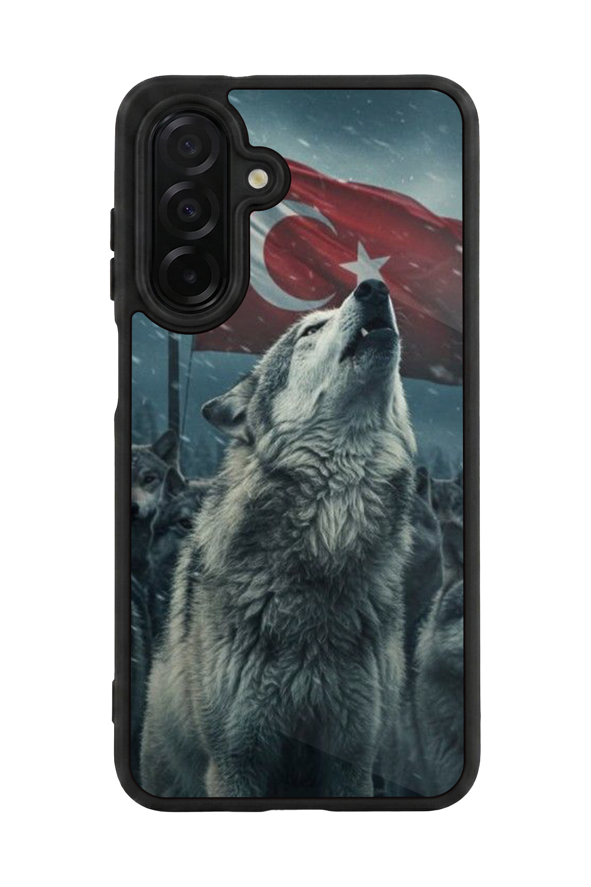 Samsung Galaxy A36 Uyumlu Bozkurt Tasarımlı Glossy Premium Kılıf