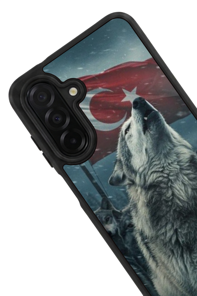 Samsung Galaxy A36 Uyumlu Bozkurt Tasarımlı Glossy Premium Kılıf