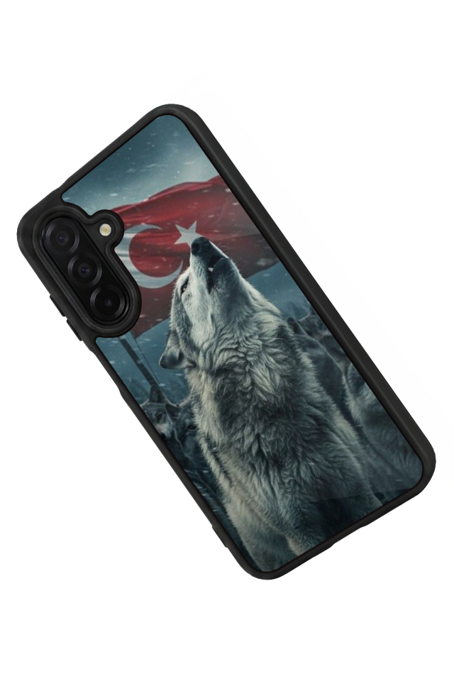 Samsung Galaxy A36 Uyumlu Bozkurt Tasarımlı Glossy Premium Kılıf
