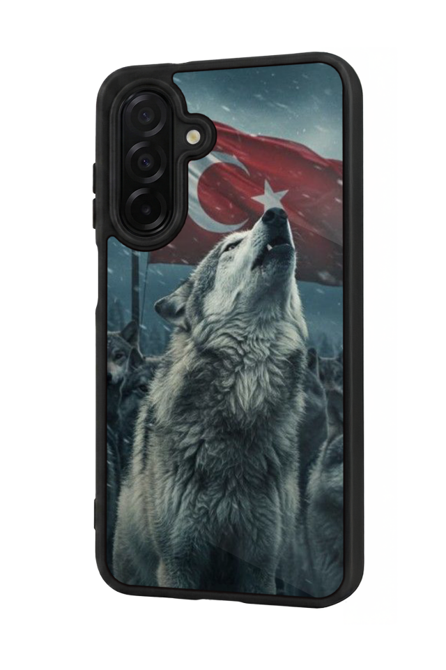 Samsung Galaxy A36 Uyumlu Bozkurt Tasarımlı Glossy Premium Kılıf