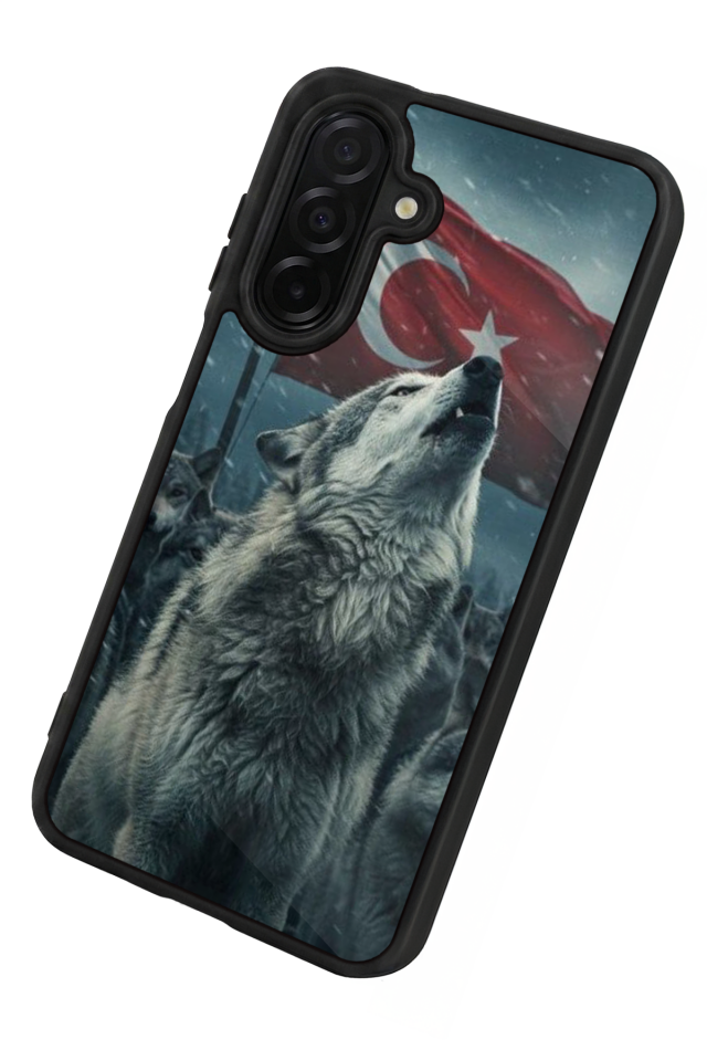 Samsung Galaxy A36 Uyumlu Bozkurt Tasarımlı Glossy Premium Kılıf