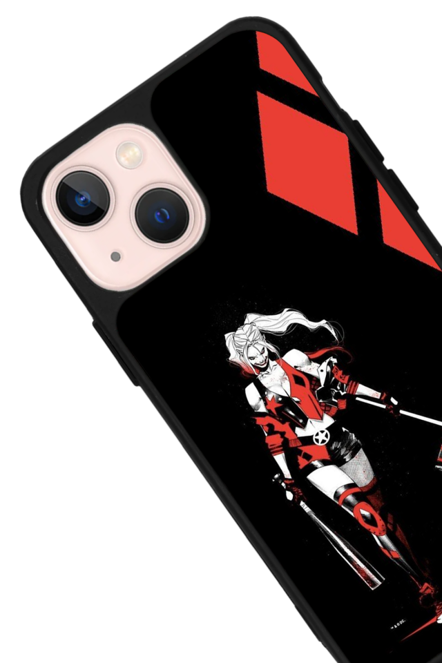 iPhone 13/14 Uyumlu HarleyQueen Tasarımlı Glossy Premium Kılıf