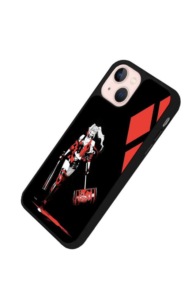 iPhone 13/14 Uyumlu HarleyQueen Tasarımlı Glossy Premium Kılıf