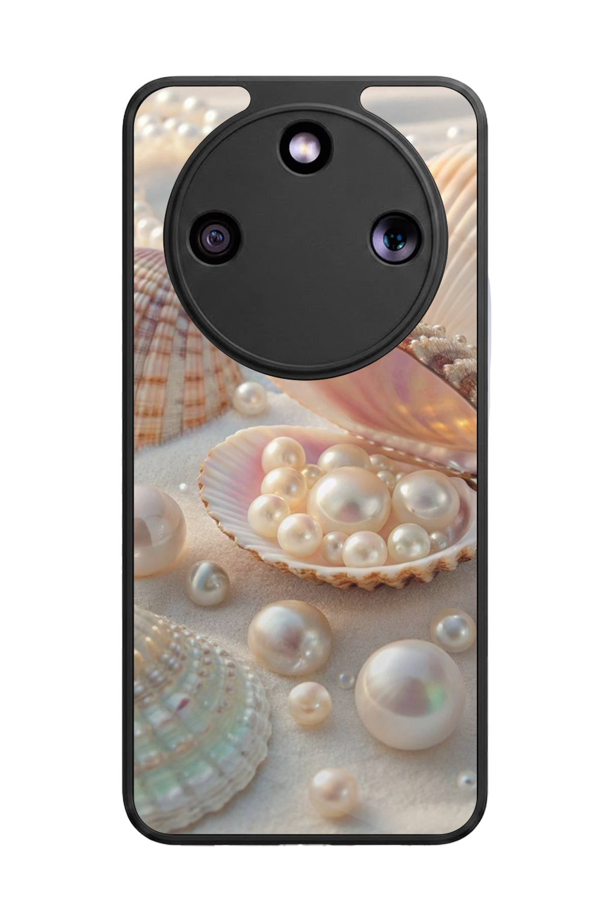 Honor Magic 8 Lite Uyumlu  İnci Tasarımlı Glossy Premium Kılıf