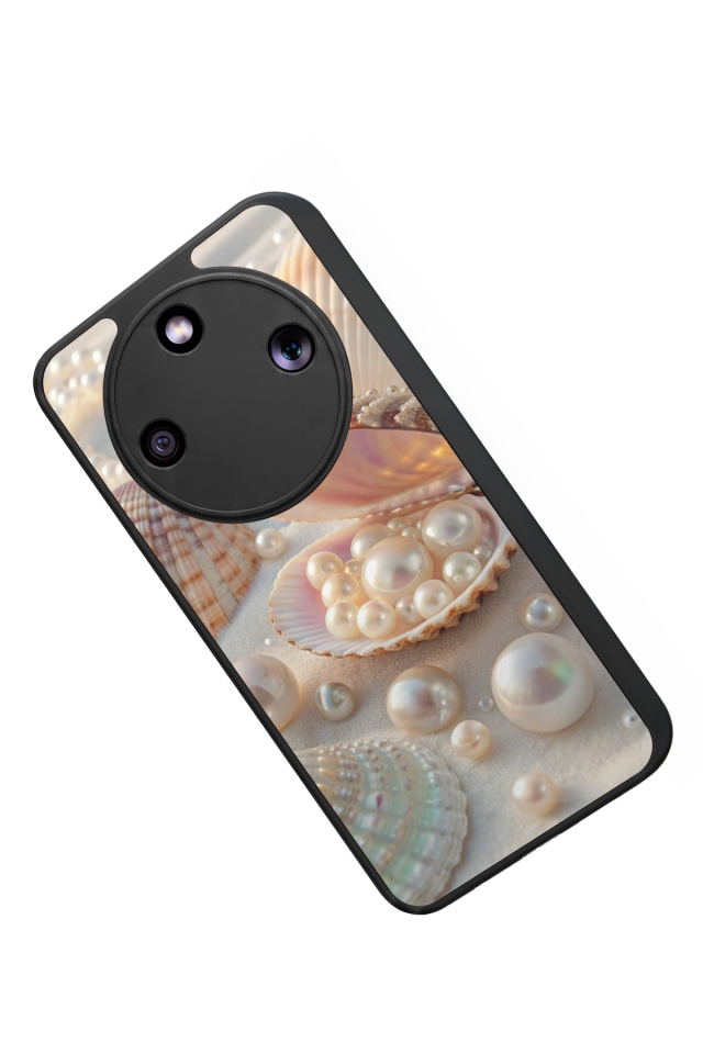 Honor Magic 8 Lite Uyumlu  İnci Tasarımlı Glossy Premium Kılıf