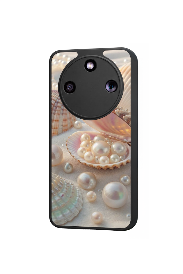 Honor Magic 8 Lite Uyumlu  İnci Tasarımlı Glossy Premium Kılıf