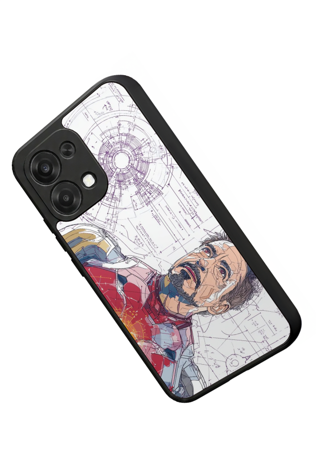 Oppo A6 Pro Uyumlu Iron Man ( Demir Adam ) Tasarımlı Glossy Premium Kılıf