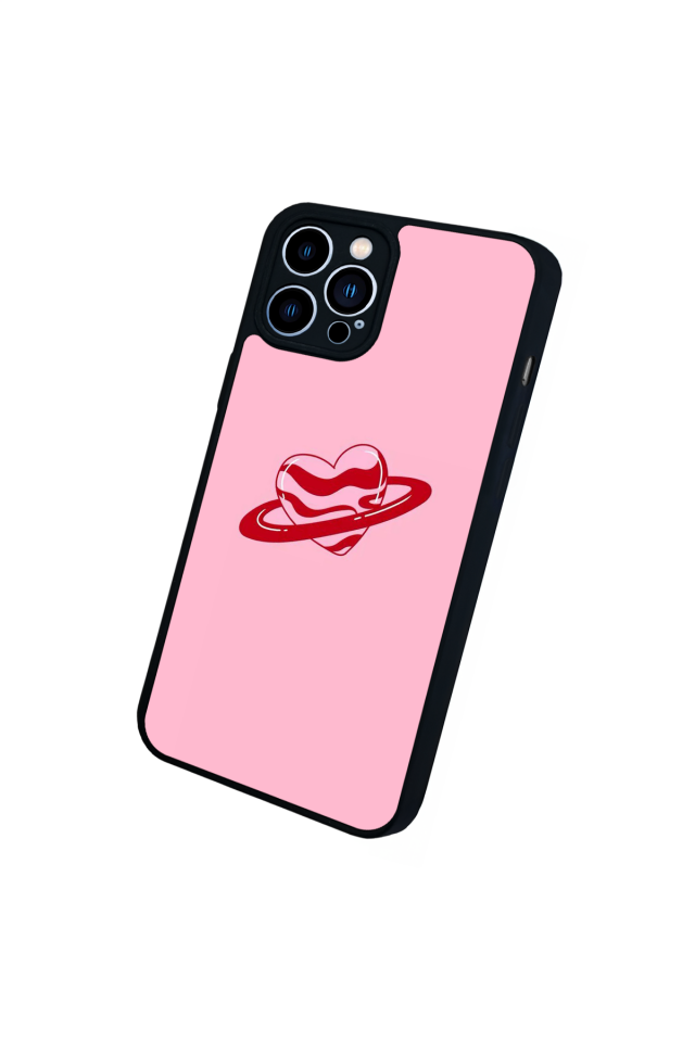 iPhone 13 Pro Max Uyumlu Kalp Love Tasarımlı Glossy Premium Kılıf