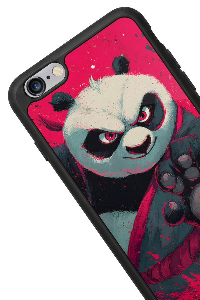 iPhone 6 Plus Uyumlu Kung Fu Panda Tasarımlı Glossy Premium Kılıf