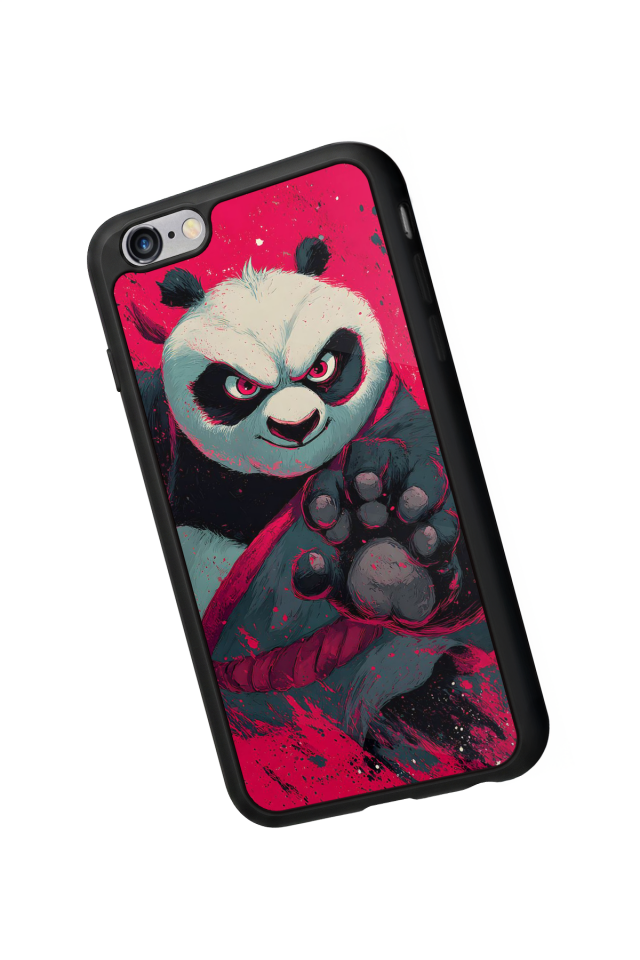 iPhone 6 Plus Uyumlu Kung Fu Panda Tasarımlı Glossy Premium Kılıf