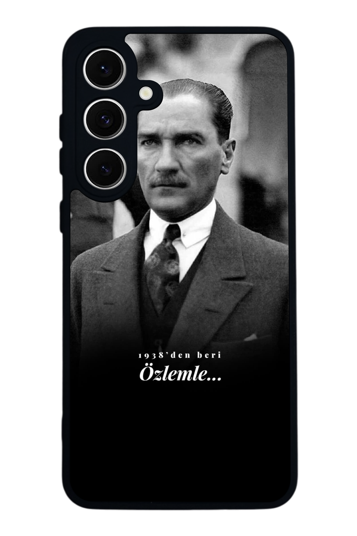 Samsung Galaxy S24 FE Uyumlu Mustafa Kemal Ataturk Tasarımlı Glossy Premium Kılıf